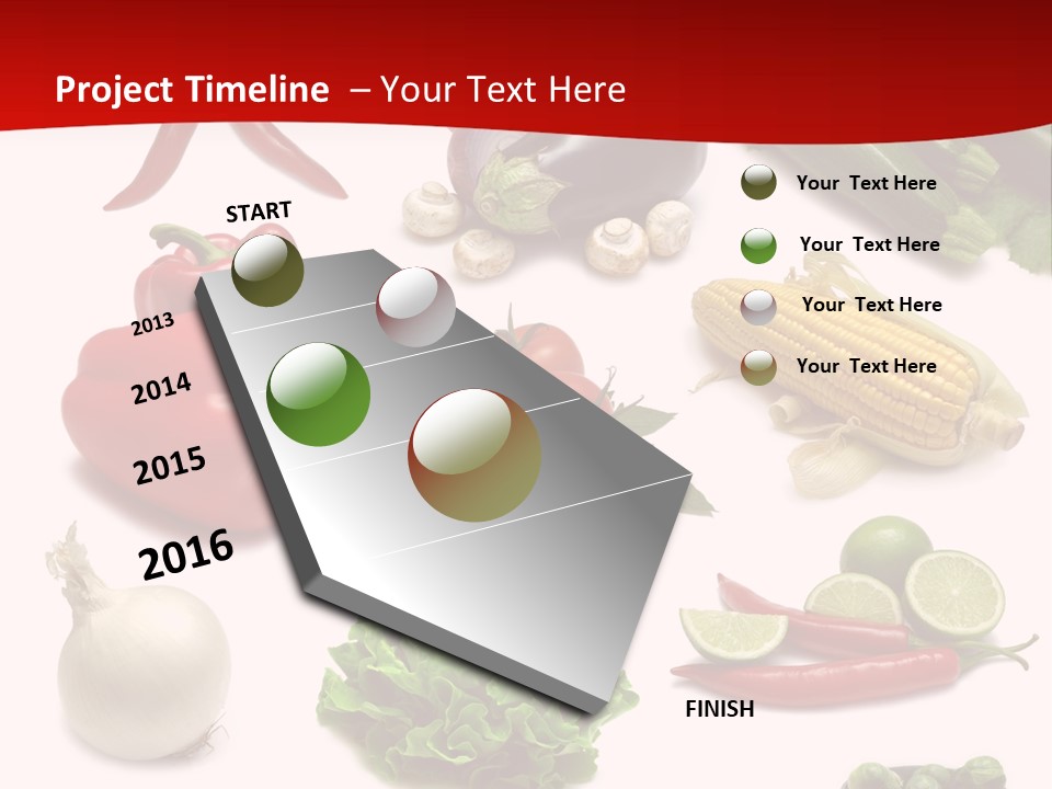 Garlic Path Lettuce PowerPoint Template