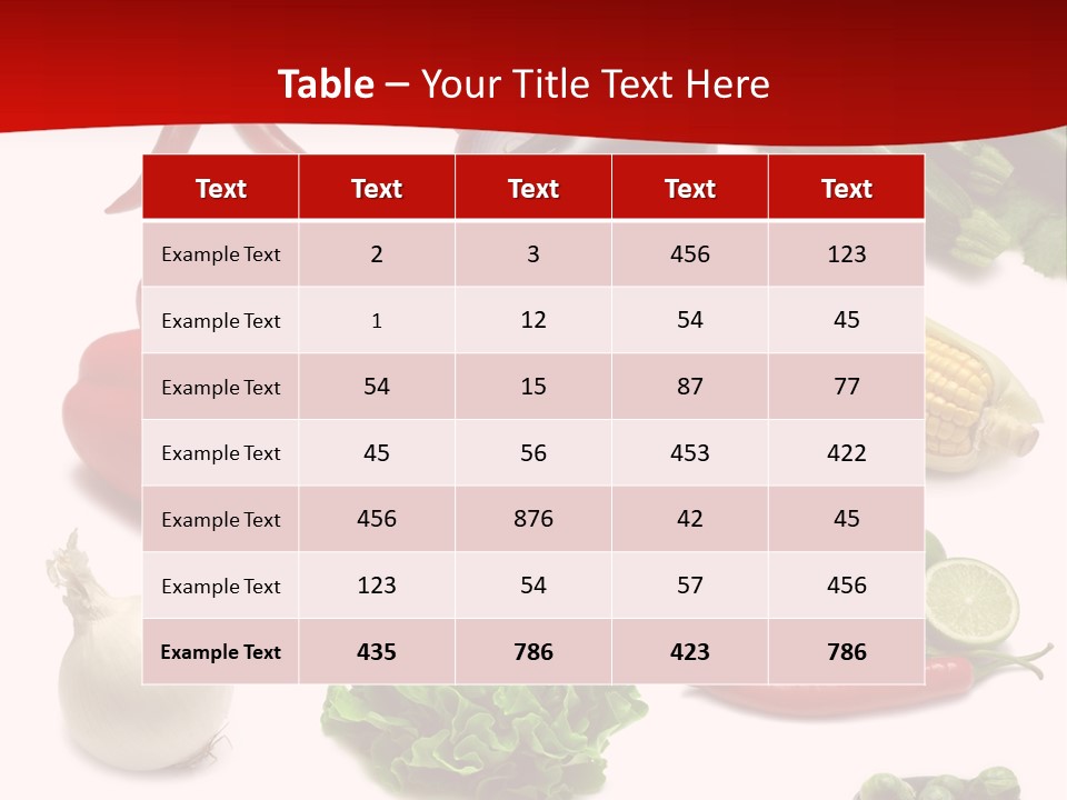 Garlic Path Lettuce PowerPoint Template