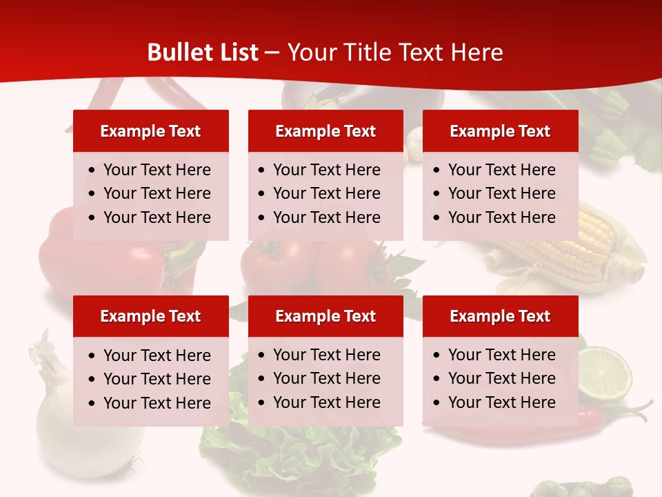 Garlic Path Lettuce PowerPoint Template