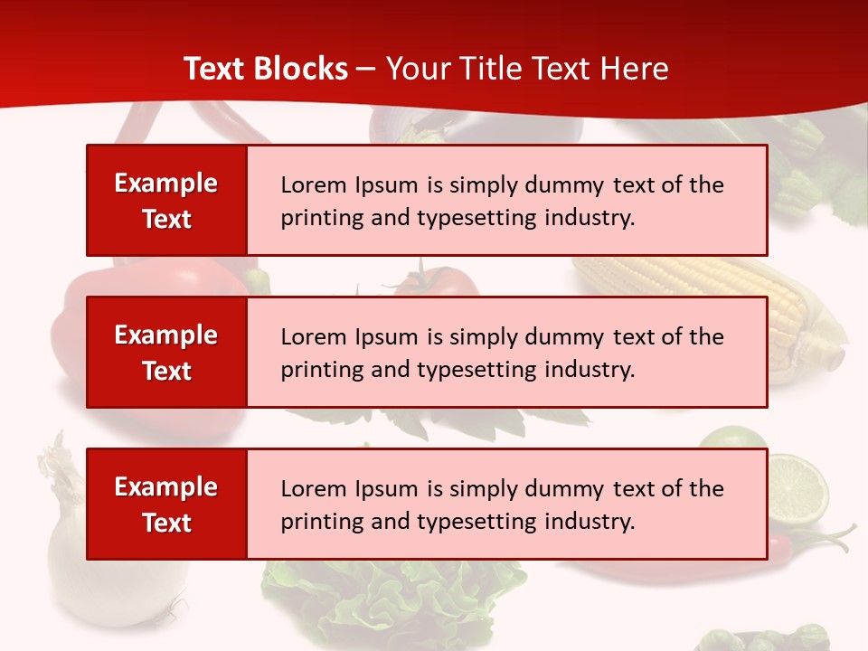 Garlic Path Lettuce PowerPoint Template