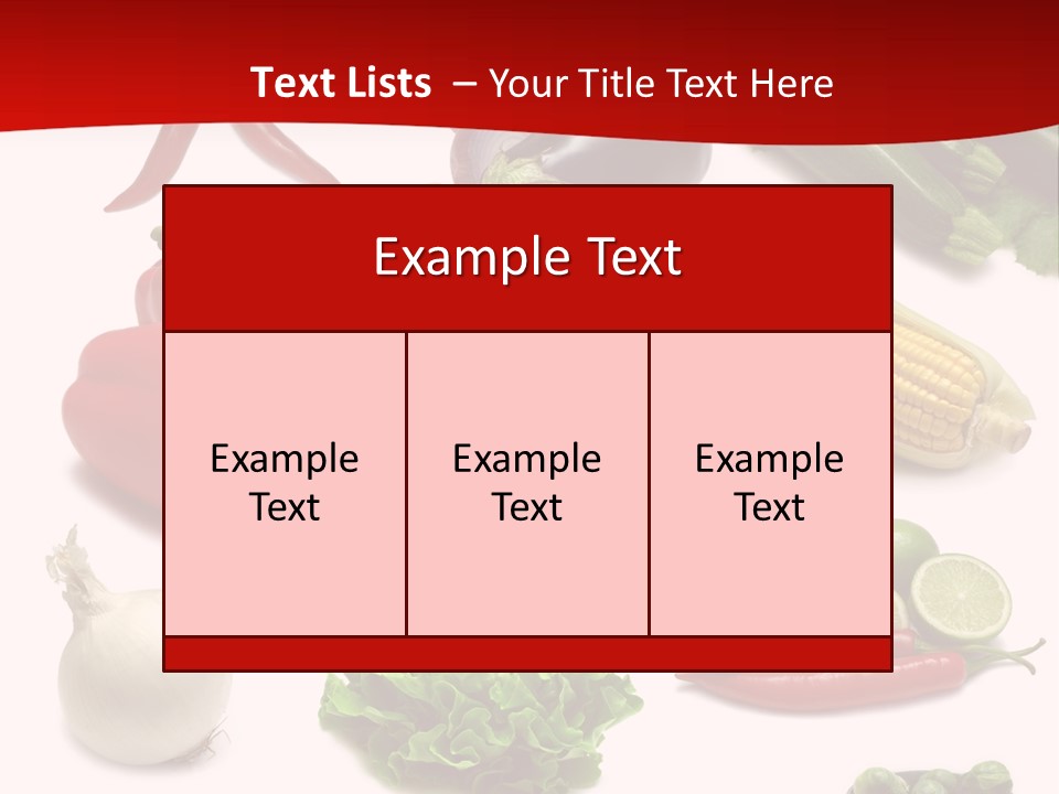 Garlic Path Lettuce PowerPoint Template