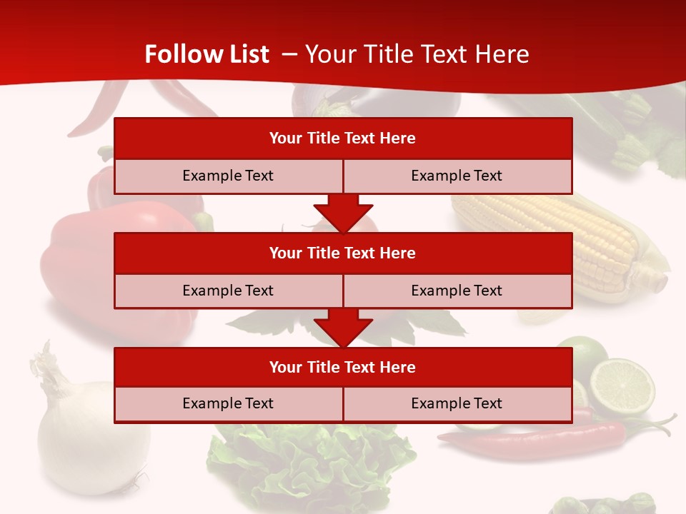Garlic Path Lettuce PowerPoint Template