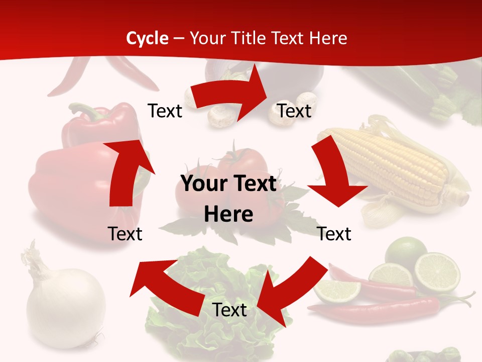 Garlic Path Lettuce PowerPoint Template