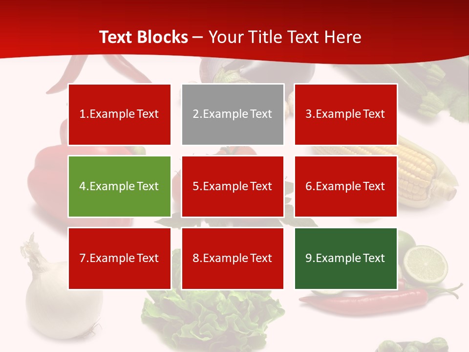Garlic Path Lettuce PowerPoint Template