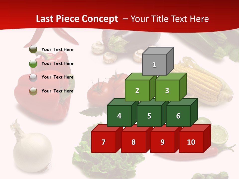 Garlic Path Lettuce PowerPoint Template