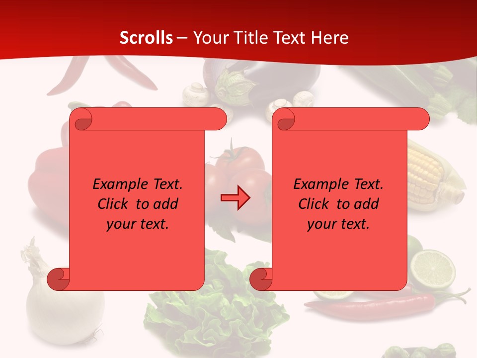 Garlic Path Lettuce PowerPoint Template
