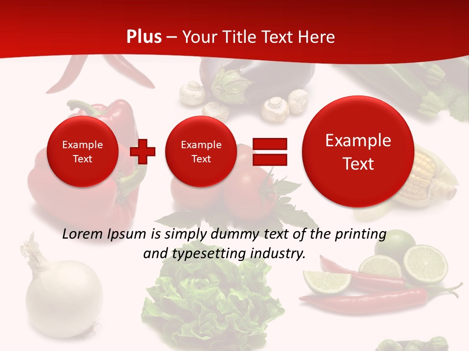 Garlic Path Lettuce PowerPoint Template