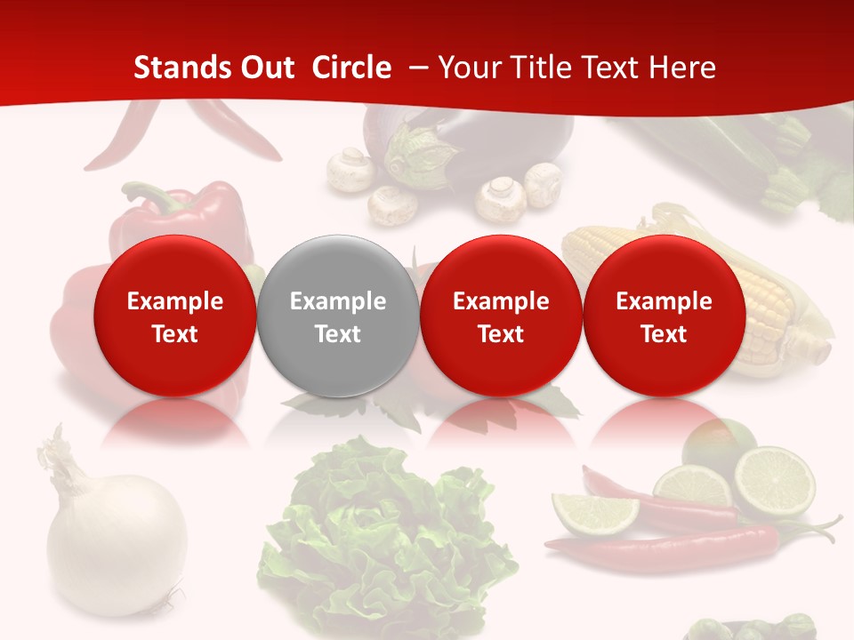 Garlic Path Lettuce PowerPoint Template