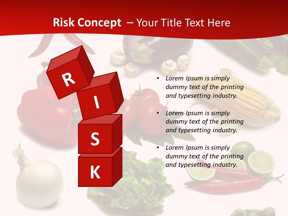 Garlic Path Lettuce PowerPoint Template