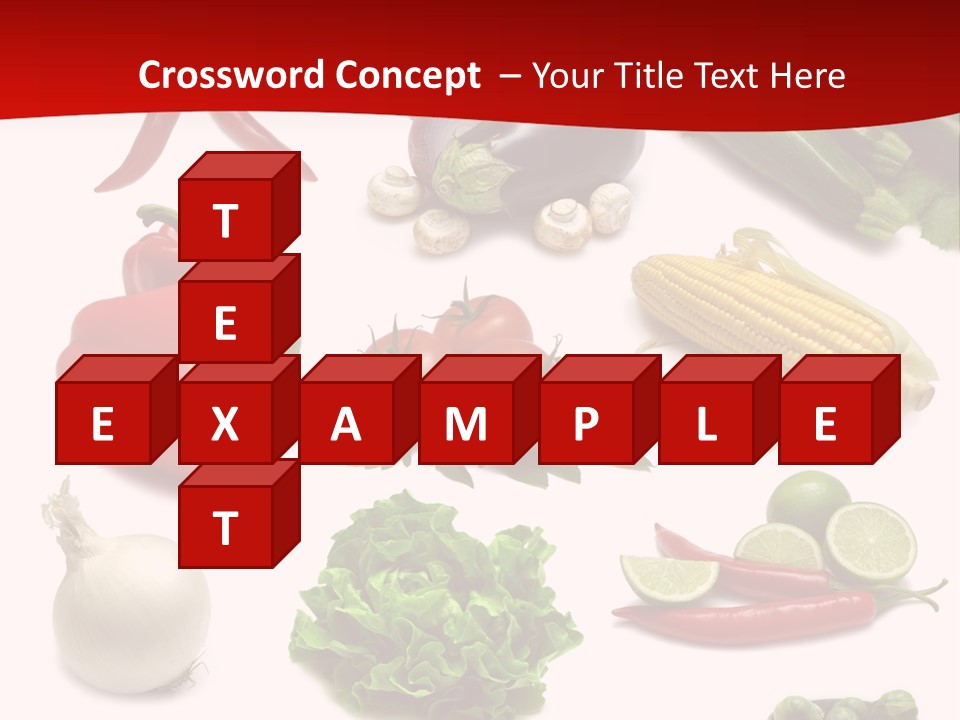 Garlic Path Lettuce PowerPoint Template