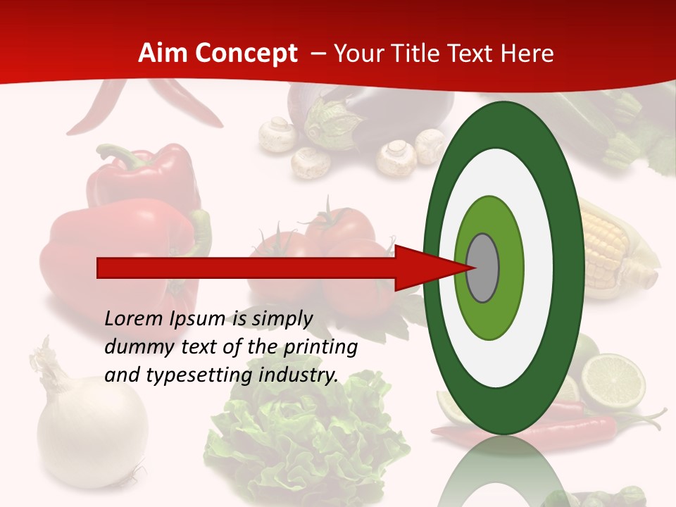 Garlic Path Lettuce PowerPoint Template