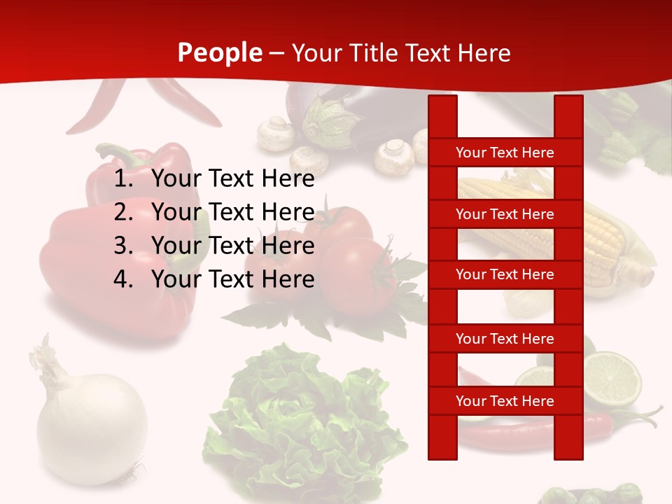 Garlic Path Lettuce PowerPoint Template