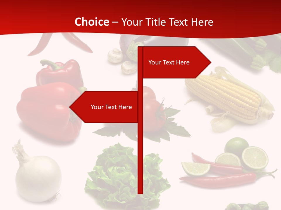 Garlic Path Lettuce PowerPoint Template