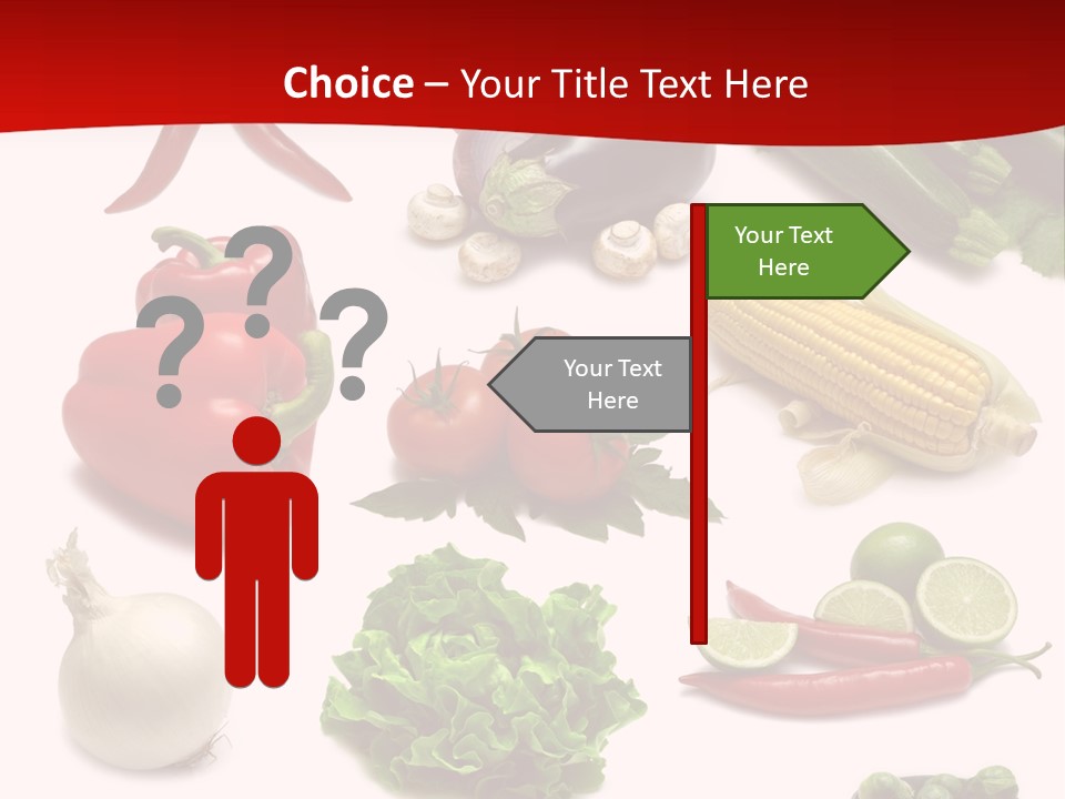 Garlic Path Lettuce PowerPoint Template