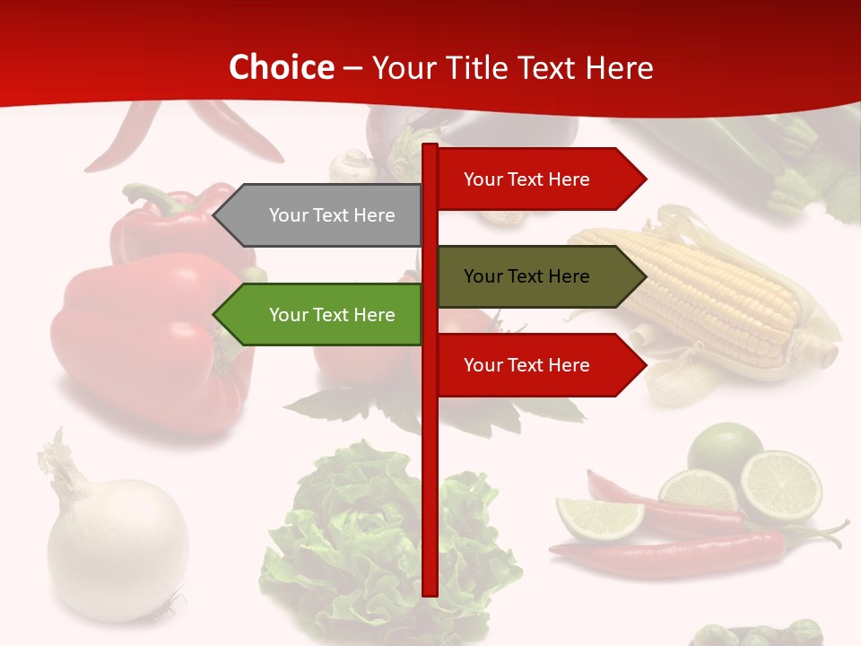Garlic Path Lettuce PowerPoint Template