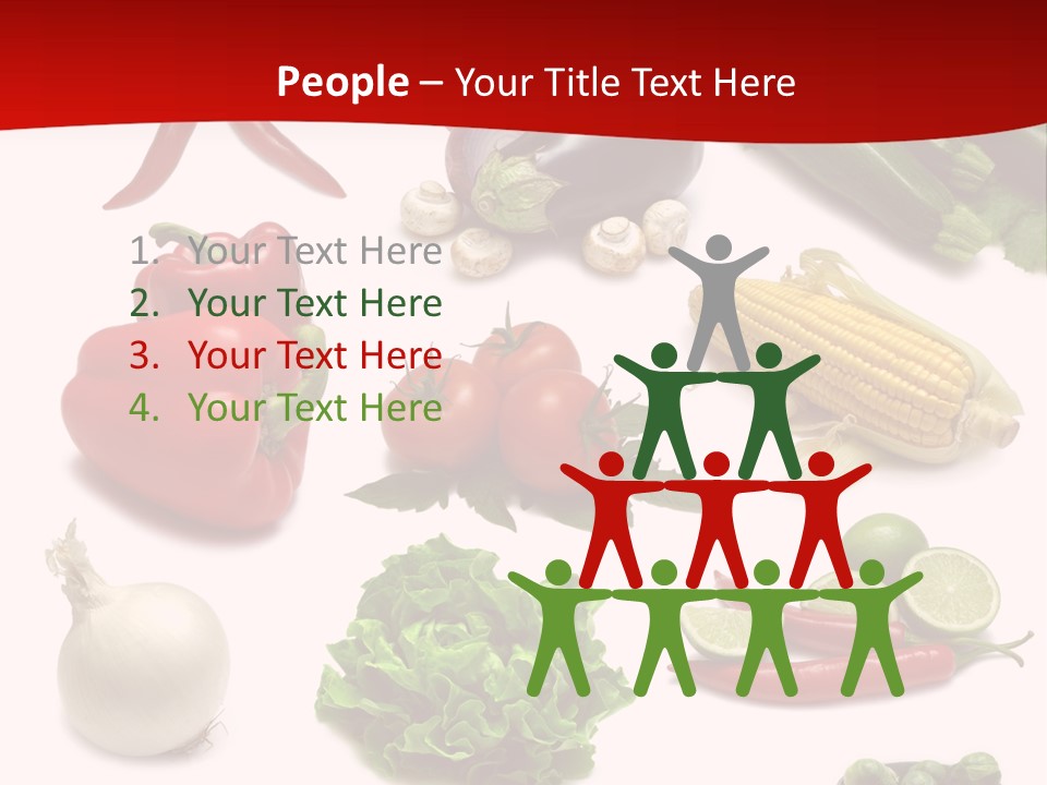 Garlic Path Lettuce PowerPoint Template