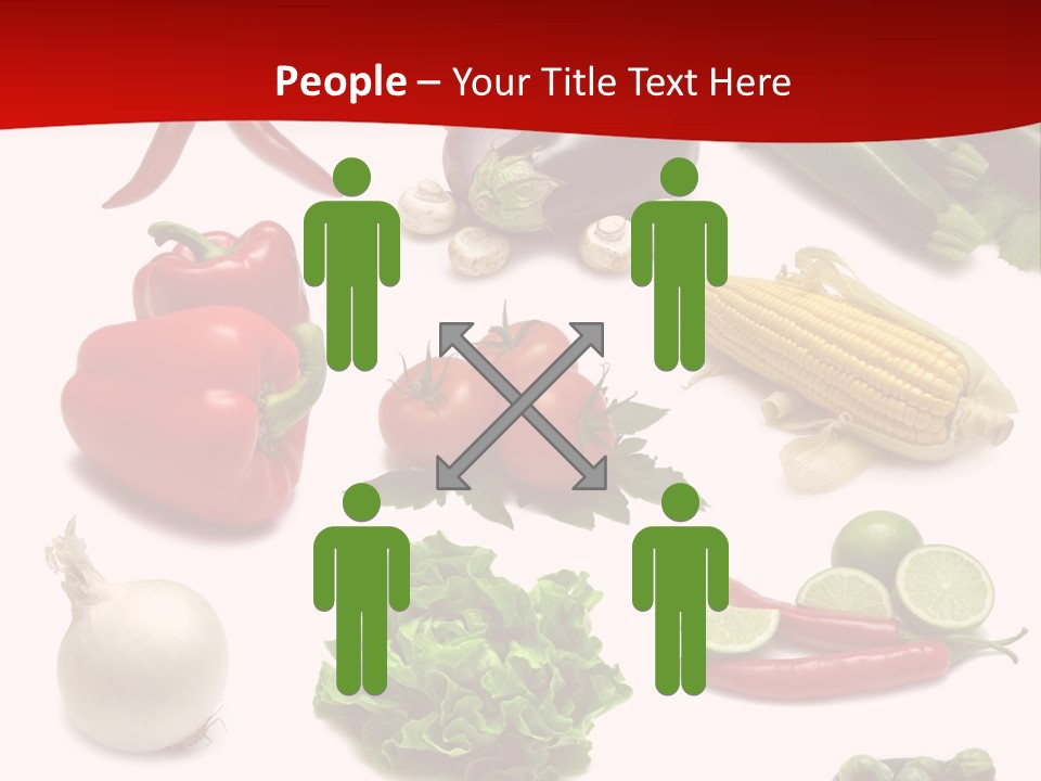 Garlic Path Lettuce PowerPoint Template