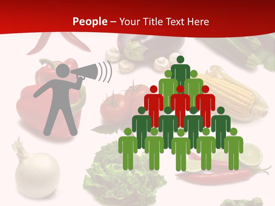 Garlic Path Lettuce PowerPoint Template