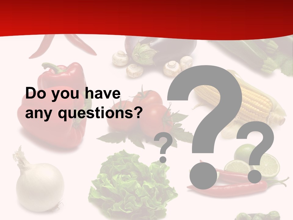 Garlic Path Lettuce PowerPoint Template