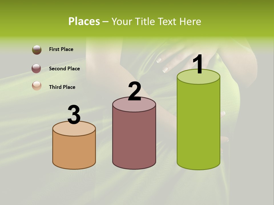 Pregnant Mother White PowerPoint Template