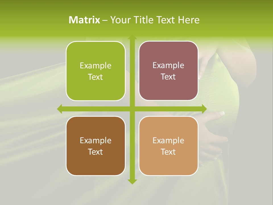 Pregnant Mother White PowerPoint Template