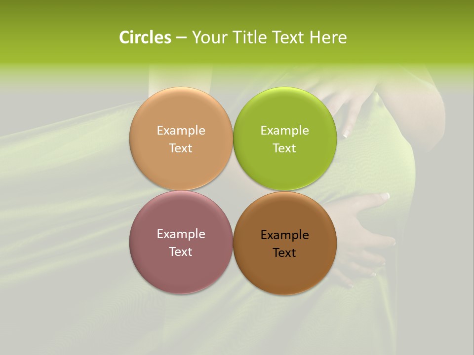 Pregnant Mother White PowerPoint Template