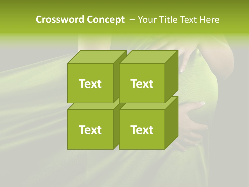 Pregnant Mother White PowerPoint Template