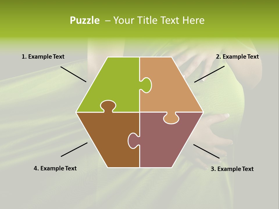 Pregnant Mother White PowerPoint Template