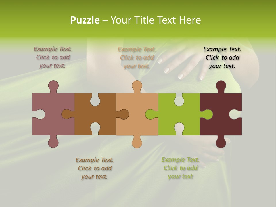 Pregnant Mother White PowerPoint Template