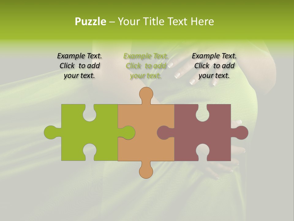 Pregnant Mother White PowerPoint Template