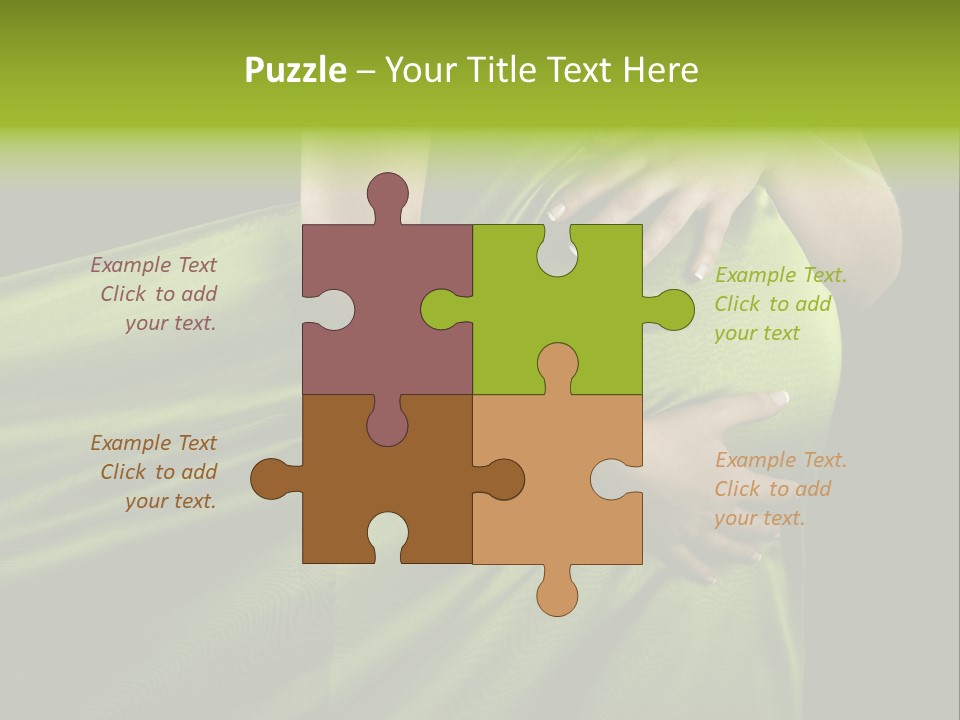 Pregnant Mother White PowerPoint Template