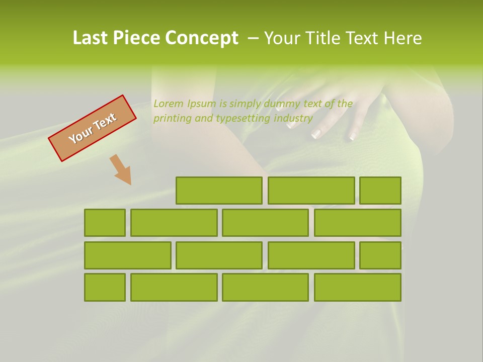 Pregnant Mother White PowerPoint Template