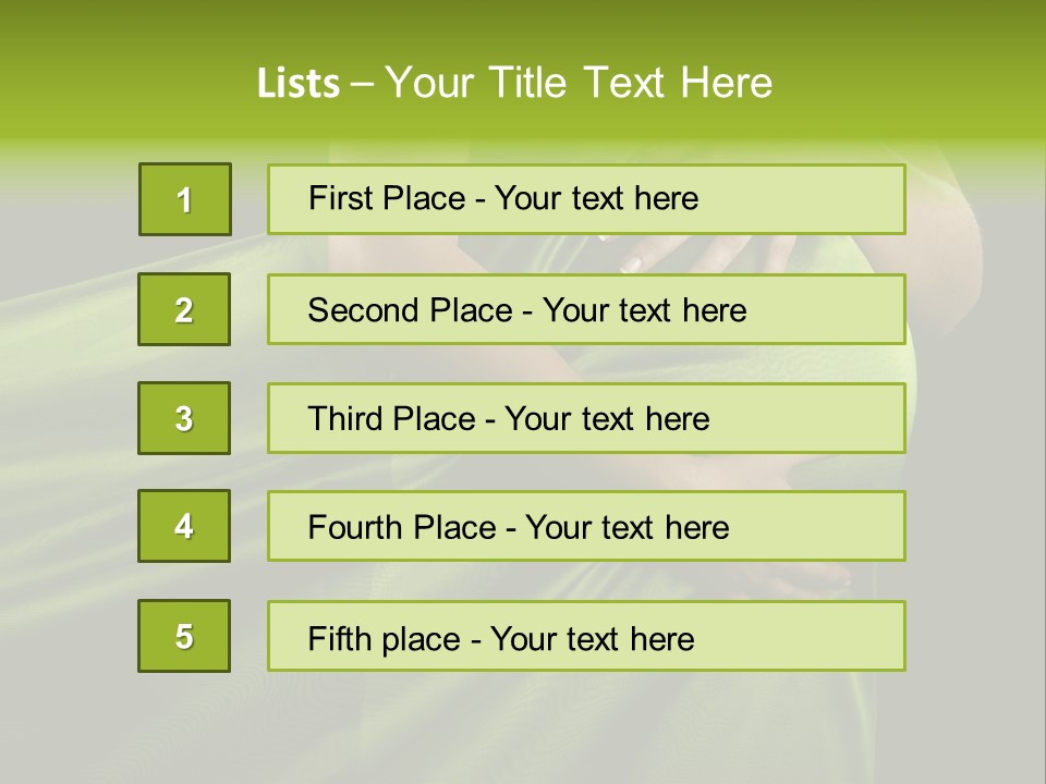 Pregnant Mother White PowerPoint Template