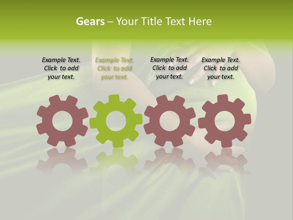 Pregnant Mother White PowerPoint Template