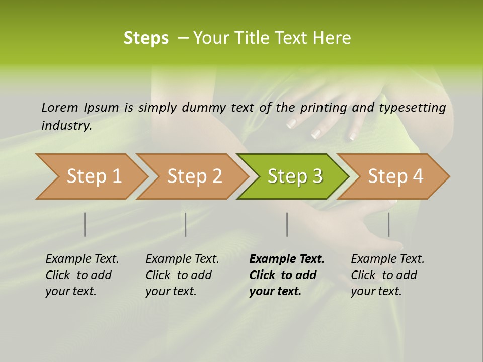 Pregnant Mother White PowerPoint Template