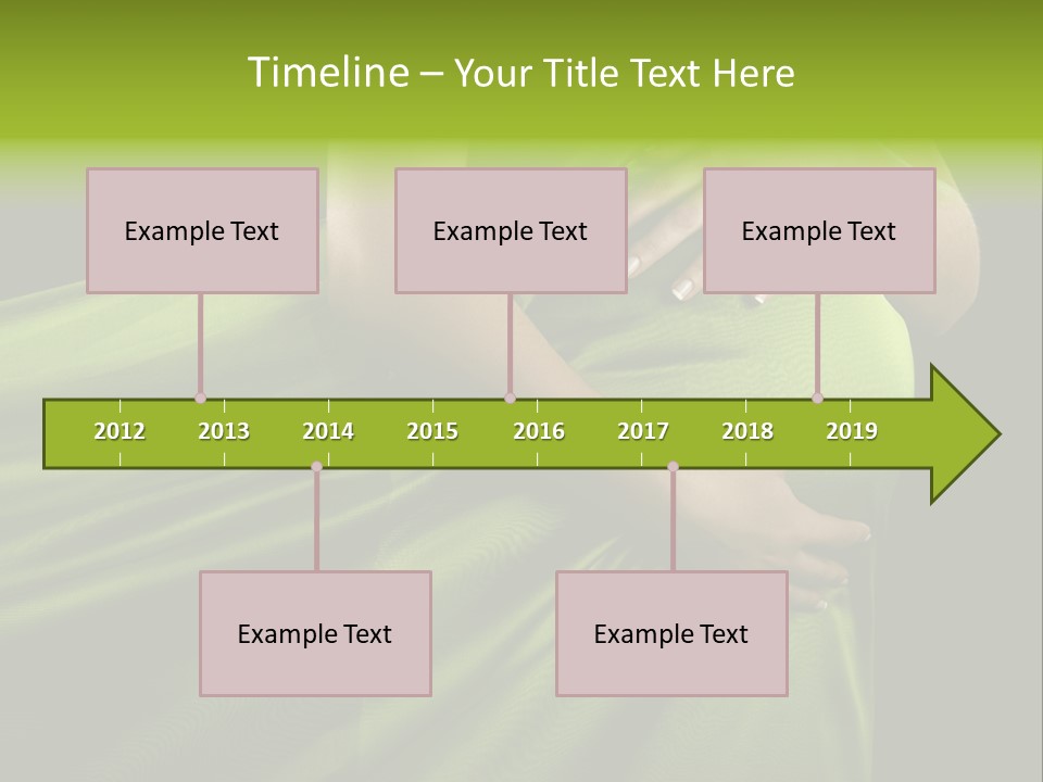 Pregnant Mother White PowerPoint Template