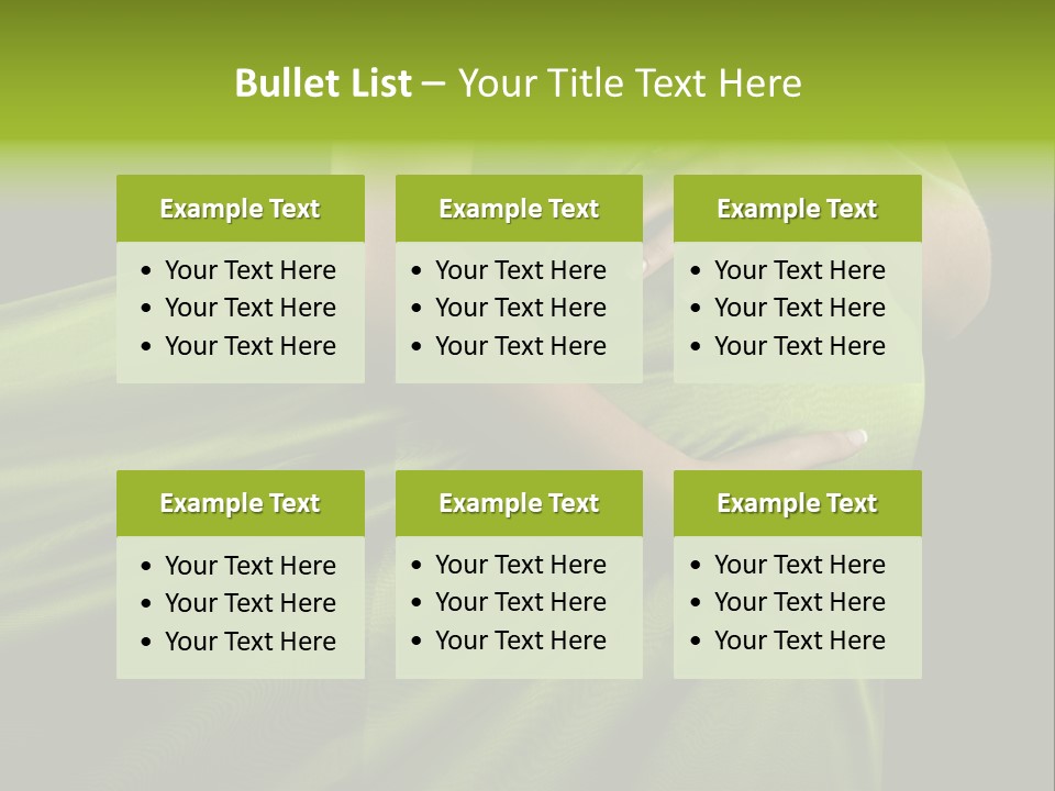 Pregnant Mother White PowerPoint Template