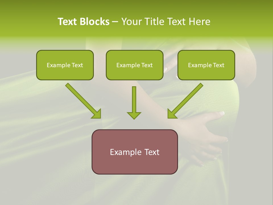 Pregnant Mother White PowerPoint Template