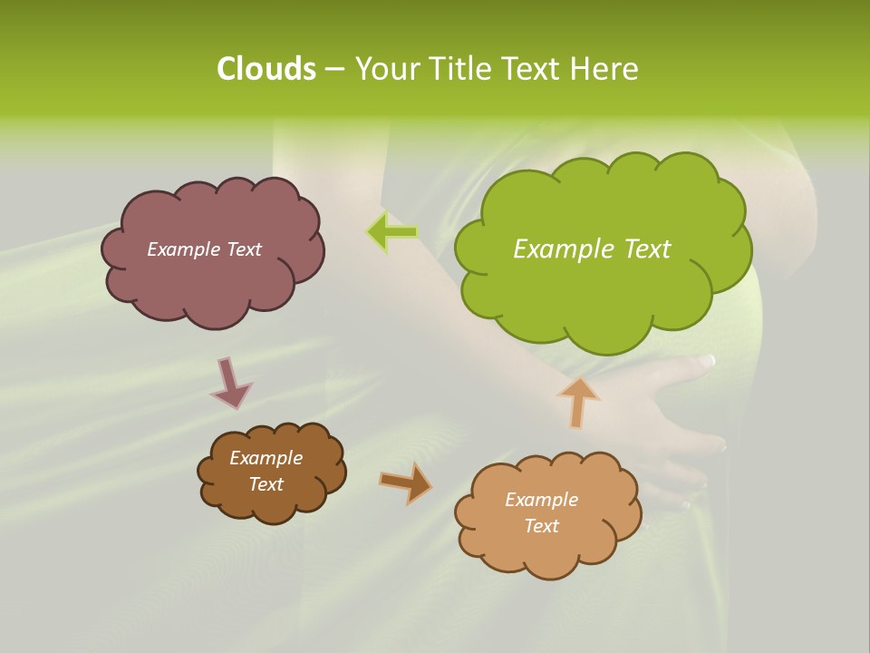 Pregnant Mother White PowerPoint Template