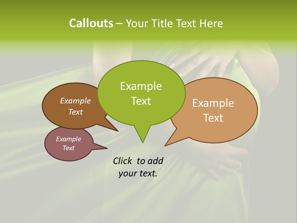 Pregnant Mother White PowerPoint Template