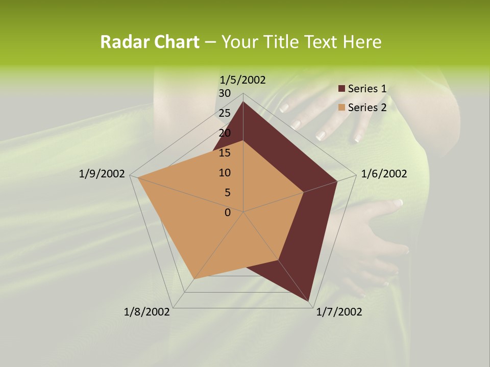Pregnant Mother White PowerPoint Template
