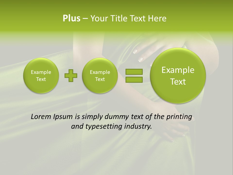 Pregnant Mother White PowerPoint Template