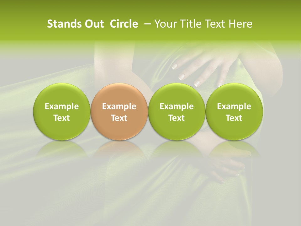 Pregnant Mother White PowerPoint Template