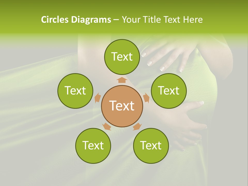 Pregnant Mother White PowerPoint Template