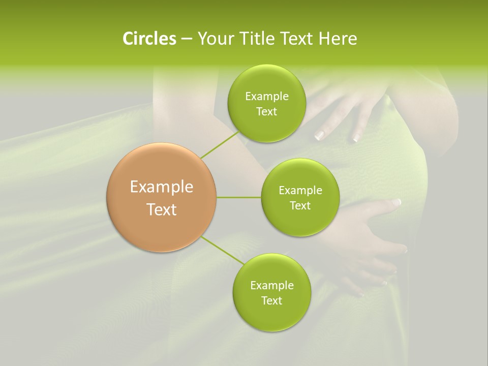 Pregnant Mother White PowerPoint Template