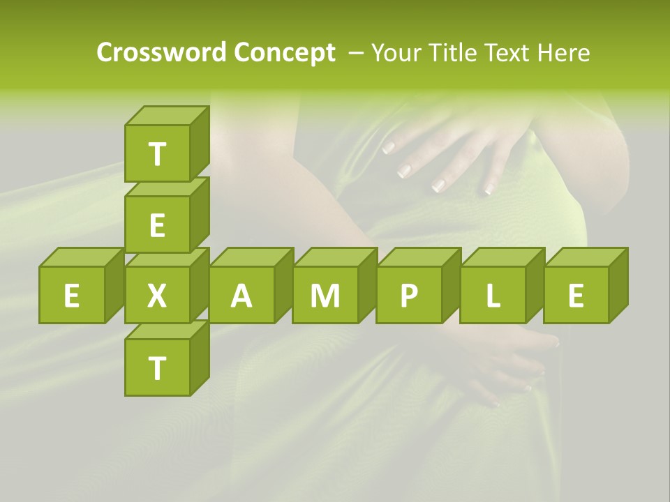 Pregnant Mother White PowerPoint Template