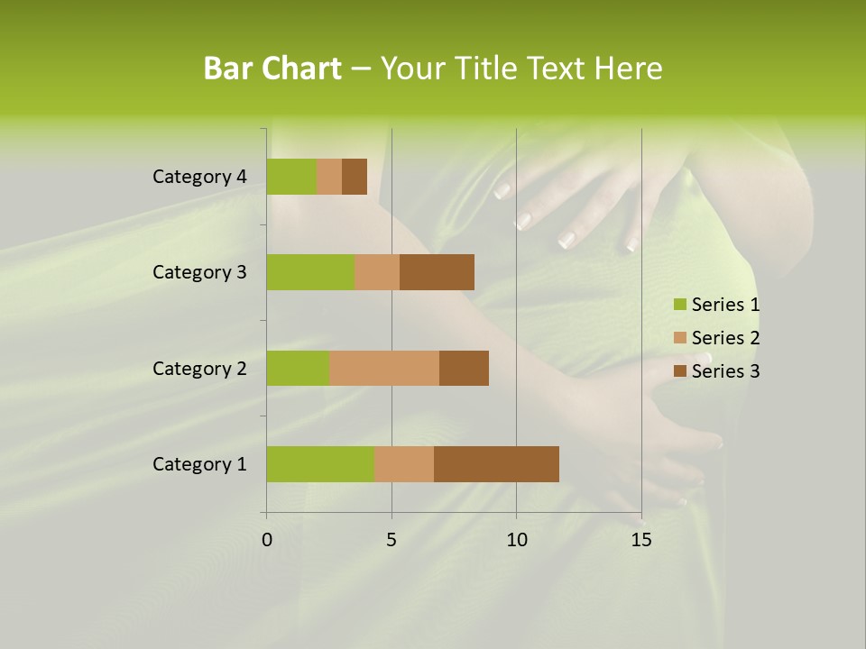 Pregnant Mother White PowerPoint Template