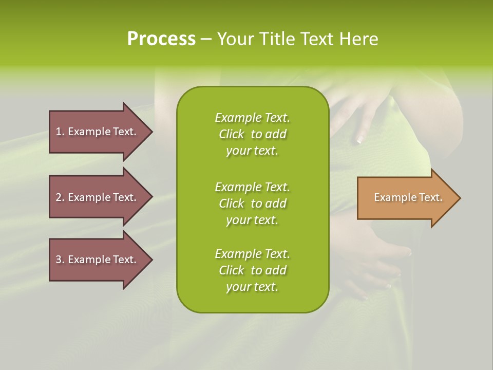 Pregnant Mother White PowerPoint Template