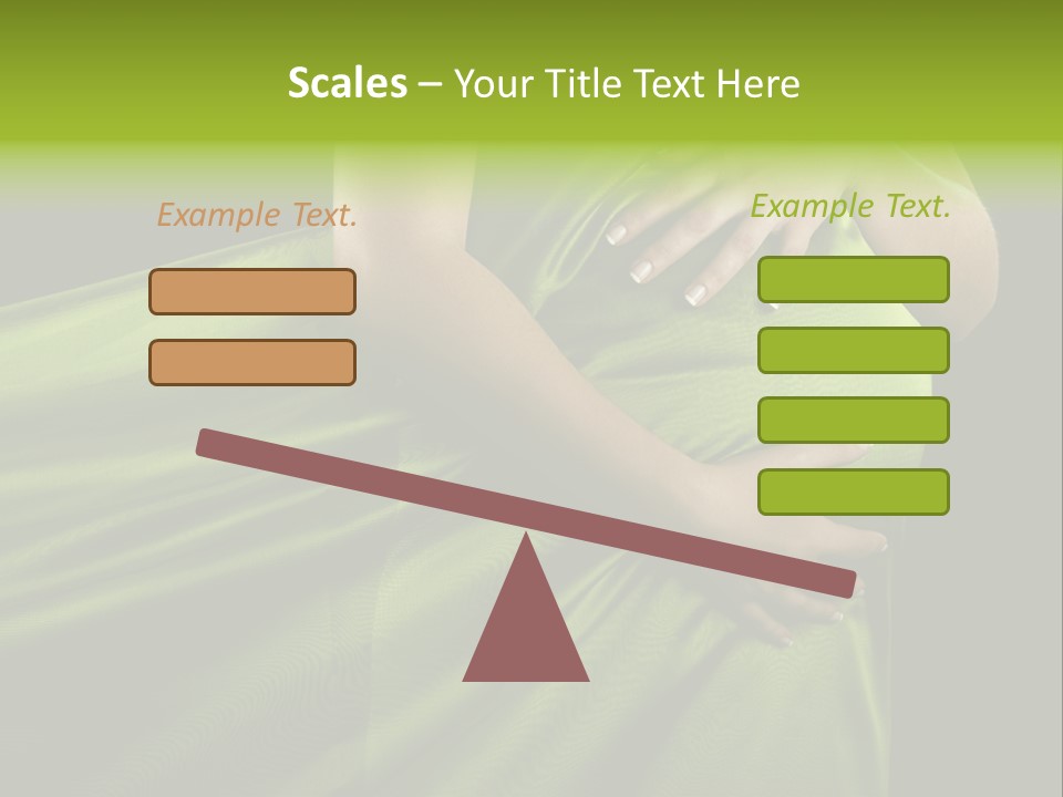 Pregnant Mother White PowerPoint Template