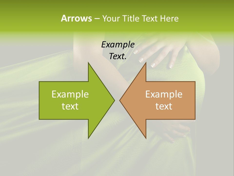 Pregnant Mother White PowerPoint Template